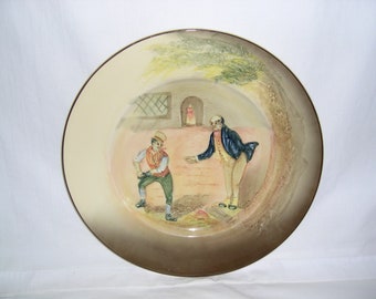 Royal Doulton Vintage Dickens Series Plate, Sam Weller, Mr. Pickwick. Made in England