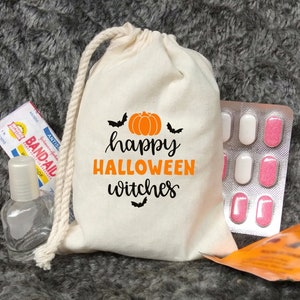 Happy Halloween Witches Bags - Personalized Halloween Bag - Halloween Treat Bags for Kids - Halloween Gift - Halloween pumpkin gift bag