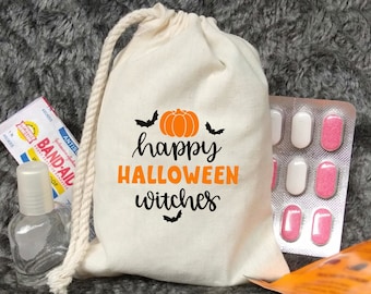 Happy Halloween Witches Bags - Personalized Halloween Bag - Halloween Treat Bags for Kids - Halloween Gift - Halloween pumpkin gift bag