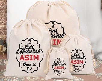 Personalized Eid treat bags mubarak Ramdan kareem bag Eidi favor bag Custom bags Ramadan Kareem favor bags Gifts Ramadan gift Islamic Gifts