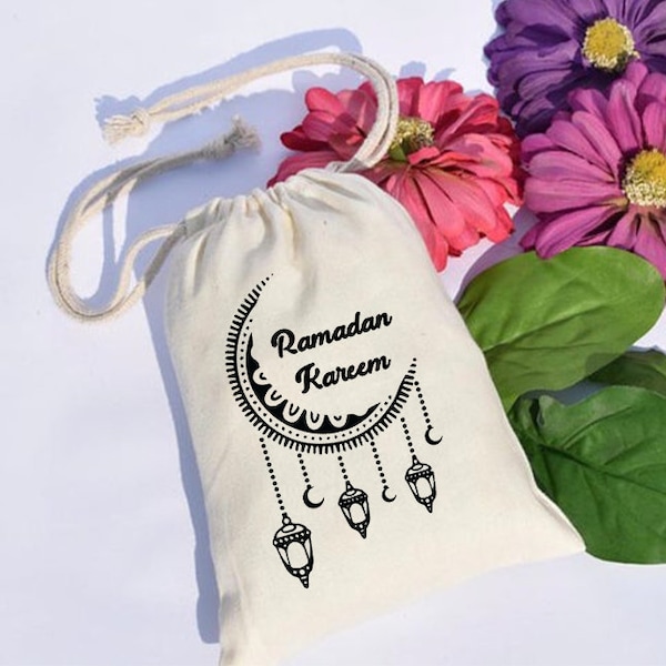 Eid mubarak Ramdan kareem bag Eidi favor bag Custom Eid bags Personalized bags Ramadan Kareem favor bags Gifts Ramadan gift Islamic Gifts