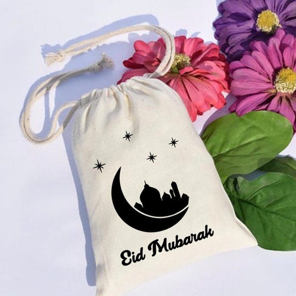 Ramdan Eid mubarak bag Eidi favor bag Custom Eid bags Personalized Eid Gift bags Ramadan Kareem favor bags Gifts Ramadan gift Islamic Gifts