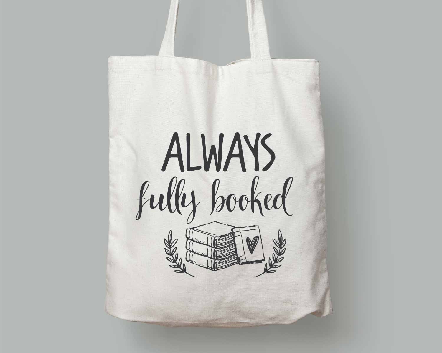 Booked large work tote sale