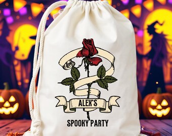 Bolsas de fiesta de Halloween para despedidas de soltera espeluznantes, bolsas de dulces de Halloween para niños, bolsas de recuerdos de fiesta de Halloween, bolsas de dulces de Halloween oscuras