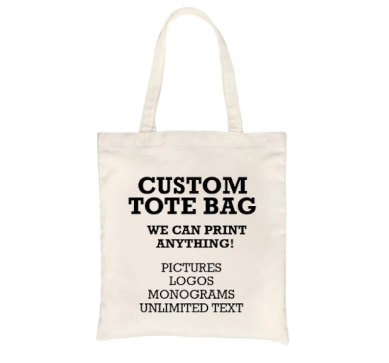 Custom Tote Bag-Bulk Tote Bags-Wholesale Totes-Cotton Canvas Book Bag-Custom Wedding Totes-Event Tote Bag-Promotional Tote Bag image 1