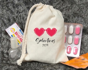 Custom Heart Sunglasses Bag - Galentines Day Gift Bag - Valentines Gift Bag - Galentines Party Favors - Galentines Party - Valentines Gifts