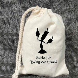 Beauty and the beast favors bag-thank you favor bag-welcome bags-custom wedding favor bag-birthday-bridal shower-baby shower-thank you gift