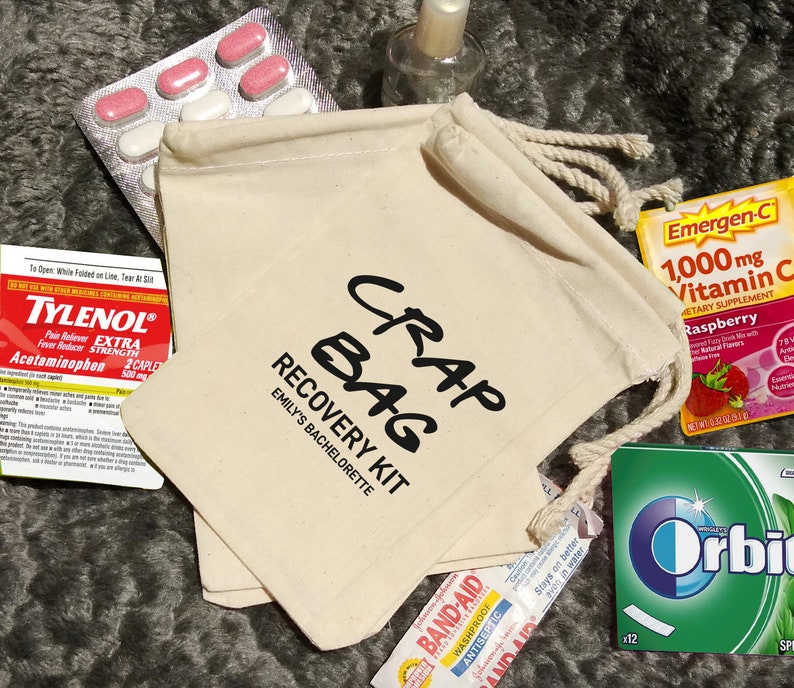 Crap Bag Recovery Kit Friends Themed Bachelorette Party Etsy