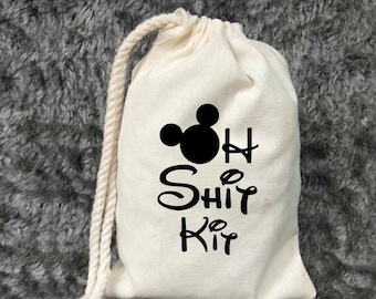 Disney Oh Shit Kit-Recovery-Hangover Kit- Disney Bachelorette Party Kit-Disney Wedding Favors - Disney Bachelorette