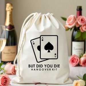 Vegas But Did You Die Hangover Kit - Bachelorette Party Favors - Vegas Bachelorette Party - Hangover kit - Las Vegas Hangover Survival  Kit