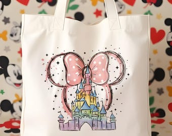 Sac fourre-tout personnalisé voyage Disneyland, sac fourre-tout Mickey, fourre-tout de voyage arc-en-ciel Disney, sac fourre-tout Mickey Minnie Mouse, sac fourre-tout en toile Disney