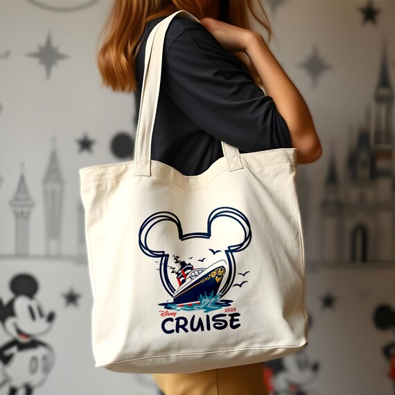 名前入りカスタムディズニー旅行トートバッグ、ミッキーミニートート
