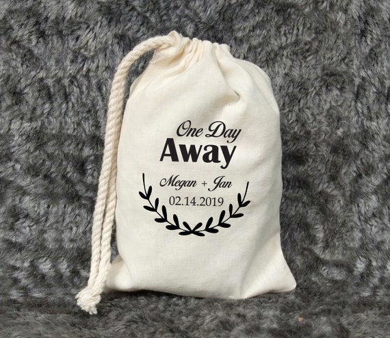 Hangover Kit Gift Bags (5 Pack) - Drawstring Linen Bags For Bachelorette, Bridal Shower, Girls Trip - View #3
