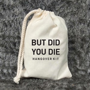 But Did You Die Hangover Kit  Bachelorette Party Favors  image 2