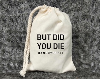Set mit 25 But Did You Die Hangover Kit - Bachelorette Party Gastgeschenke - Vegas Bachelorette Party-Hangover Kit-Las Vegas Hangover Survival Kit