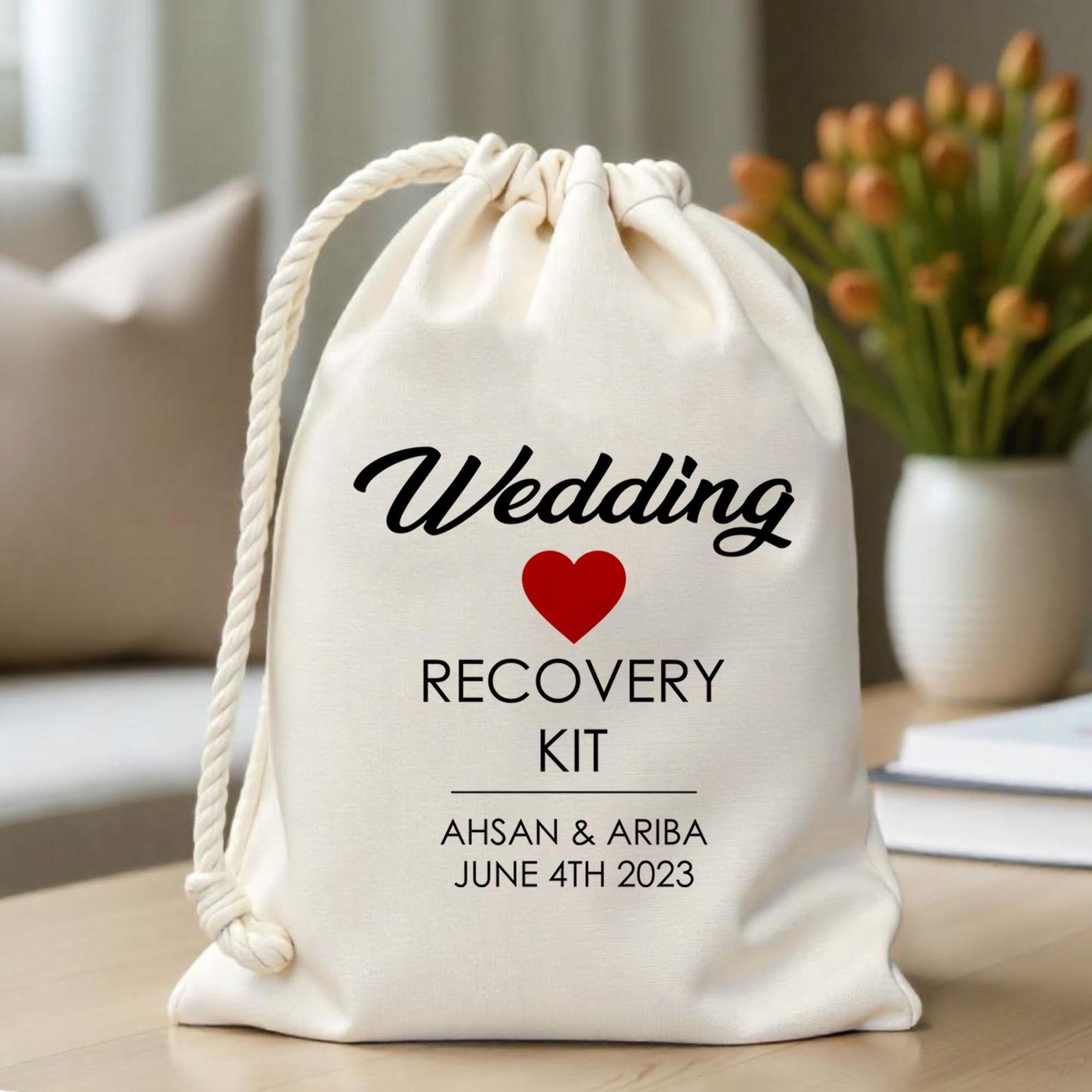 Wedding Recovery Kit - Custom Wedding - Guest Favor Bags - Personalized
