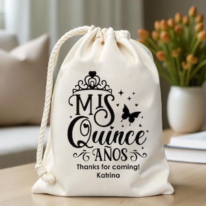 Miss Quince Party Favor Bag, Quinceanera Party Favor, Teen girl Birthday Party Favor, 15th Birthday Party Favor Bags,Quinceanera Favor Bags