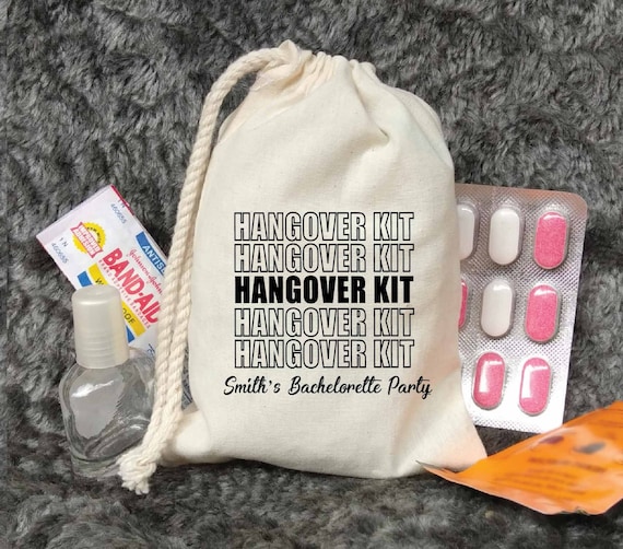 Custom Hangover Kit Hangover Survival Recovery Kit Bachelorette