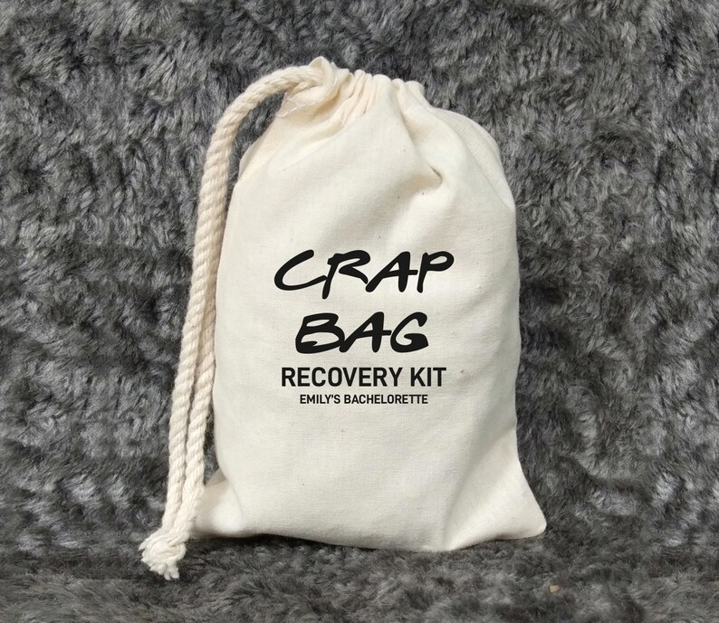 Crap Bag Recovery Kit Friends Themed Bachelorette Party Etsy