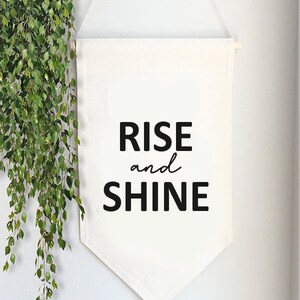 Raise and Shine Wall Banner - Custom Wall Hanging Banner - Wedding ...