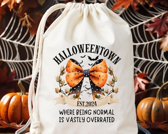 Bolsas de fiesta de Halloweentown Girls, bolsas de golosinas de Halloween para niños, bolsas de recuerdos de fiesta de Halloween, bolsas oscuras para fiesta de Halloween, bolsas de golosinas de Halloween