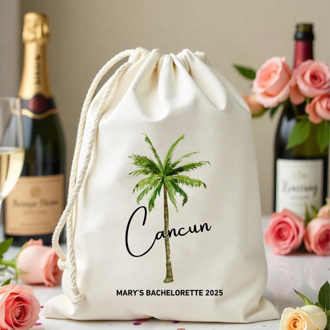 Custom Cancun Wedding Welcome Bags - Destination Wedding Welcome Tote ...