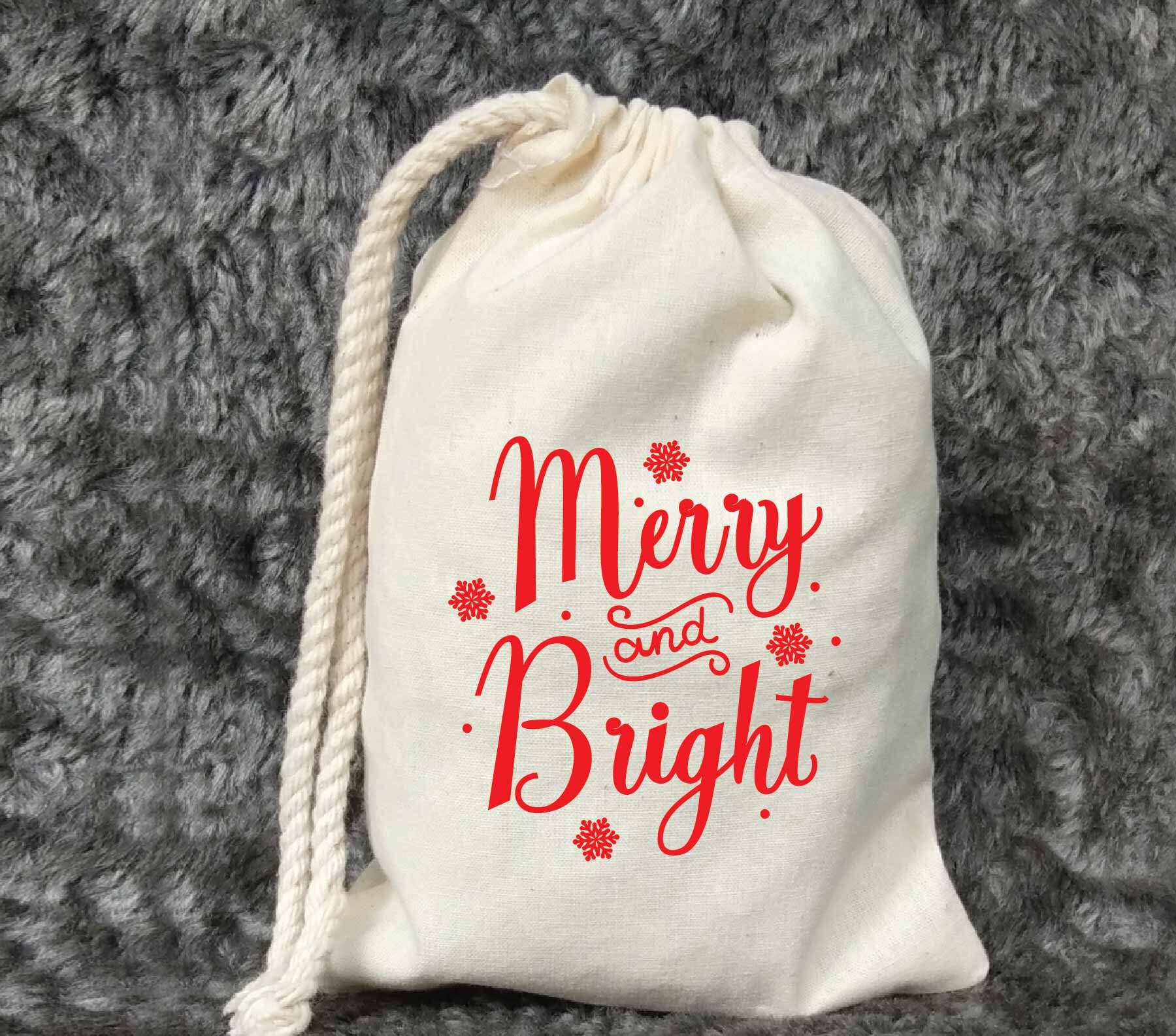 Merry & Brightholiday Treat Bagsfavor Bagchristmas Party Etsy UK