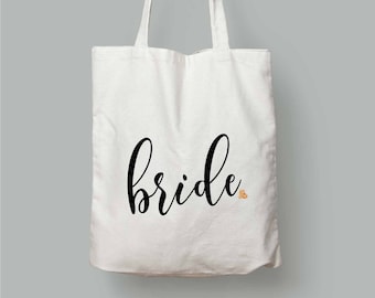 Bride Tote-Bridal Tote-Bride Gift-Bridal Party Totes-Engagement Gift-Bridal Shower Gift-Bride Bag-Honeymoon Bag-Bride Bag-Wedding Tote