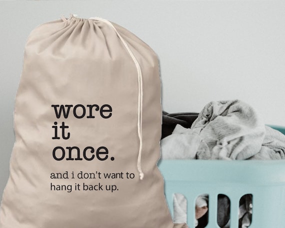 Large Laundry Bag Wore It Once Funny Laundry Bag Dorm - Etsy Australia Large Laundry Bag Wore It Once Funny Laundry Bag Dorm - Etsy Australia