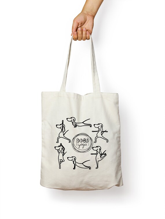 Borsa Per La Spesa In Iuta Biodegradabile - McLaughlin's Irish Shop - Con Manici In Cotone E Design Cane - 30x30x19 Cm - Commercio Equo