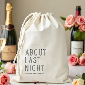 About last night Bachelorette Bags - Hangover Kit Bachelorette Party Favors - Custom Recovery Kit - Las Vegas Hangover Survival  Kit