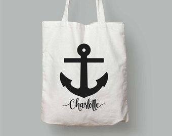 ZzWwR Chic Nautical Golden Anchor Stripe Extra Large Canvas Market Beach Travel Reusable Grocery Shopping Tote Bag Portable Storage HandBags Black White 