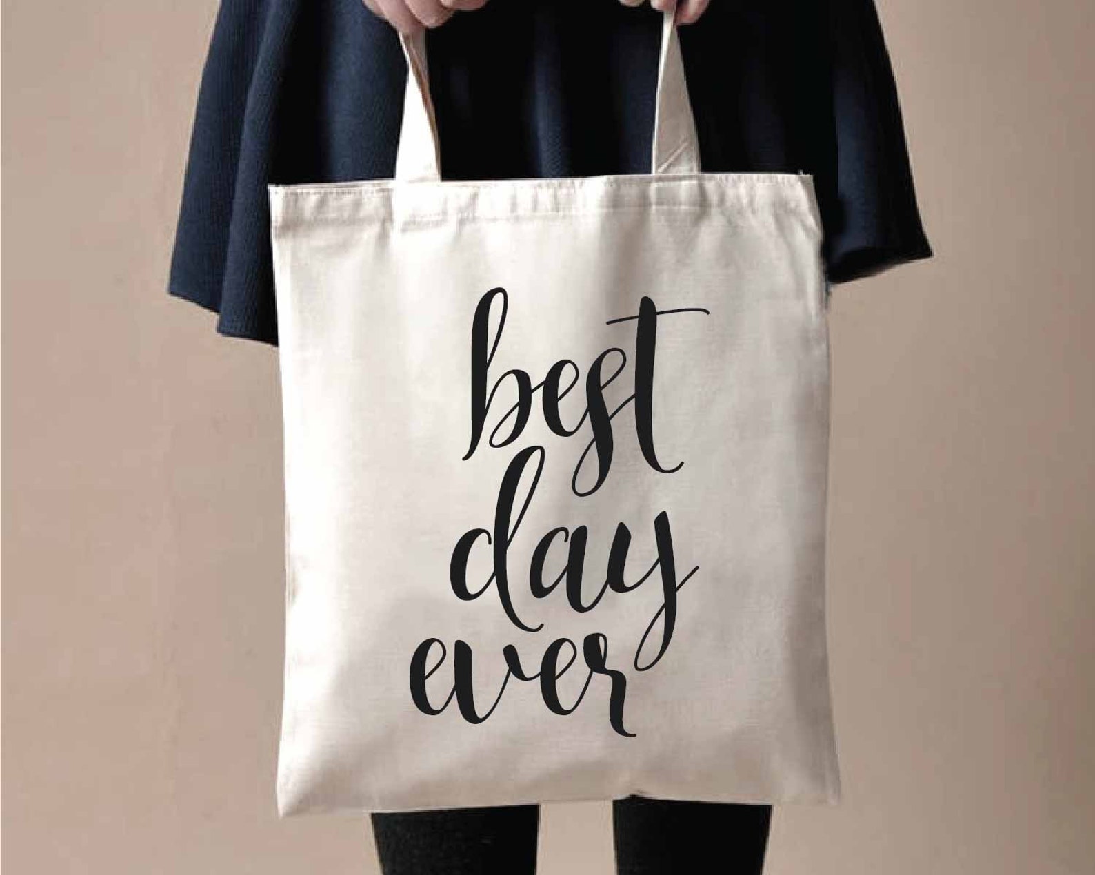 Best Day Ever Tote Bagwedding Tote Bag Bridal Shower Gift Etsy