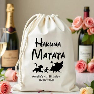 Hakuna matata-verjaardagsfeestje - The Lion King-tassen-Hakuna matata-bedankzakjes - Feesttraktaties - I Spijt van niets - The Lion King-thema Tassen