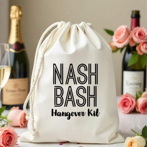 Set of 50 bags-Nash Bash hangover kit- Nashville Bachelorette Party-Hangover Kit-Nashlorette favor bags-Survival kit-Hen party