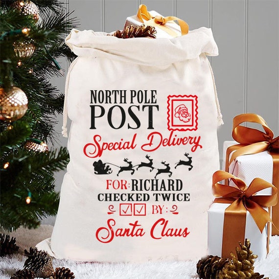 Christmas Santa Sack Christmas Gift Sack Present Sack