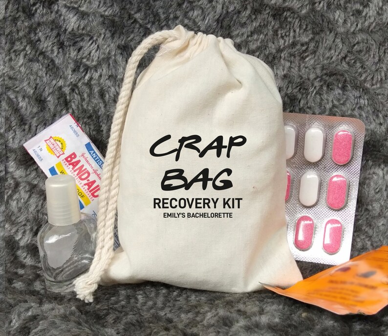 Crap Bag Recovery Kit Friends Themed Bachelorette Party Etsy