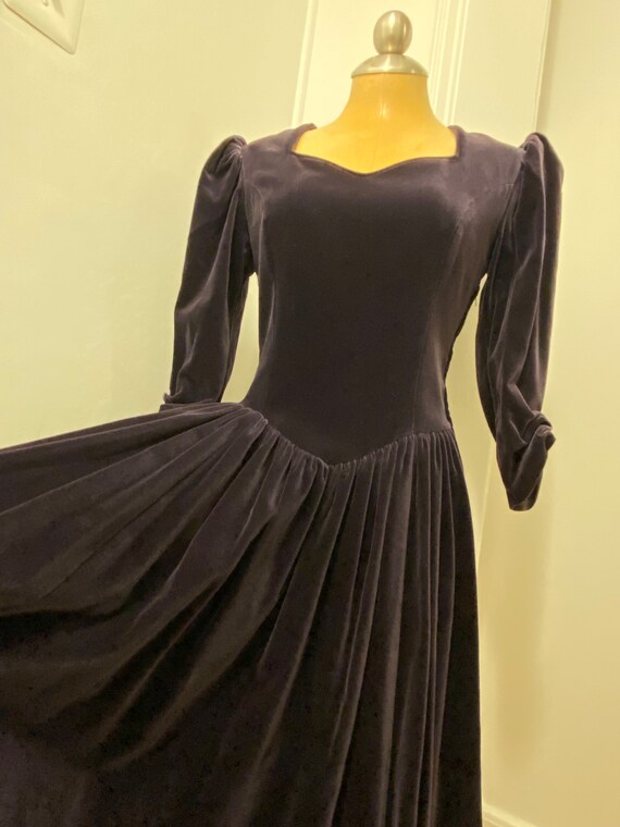 Vintage Laura Ashley Velvet Gown