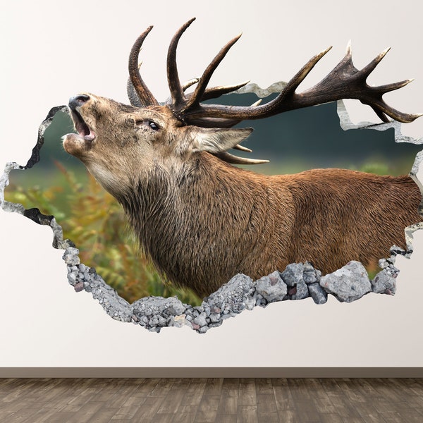 Deer Wall Decal - Etsy
