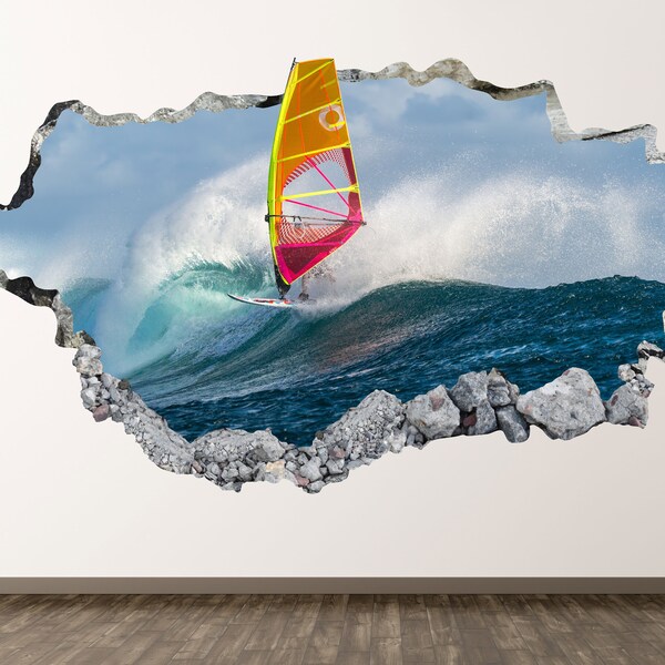 Windsurfing Decal - Etsy