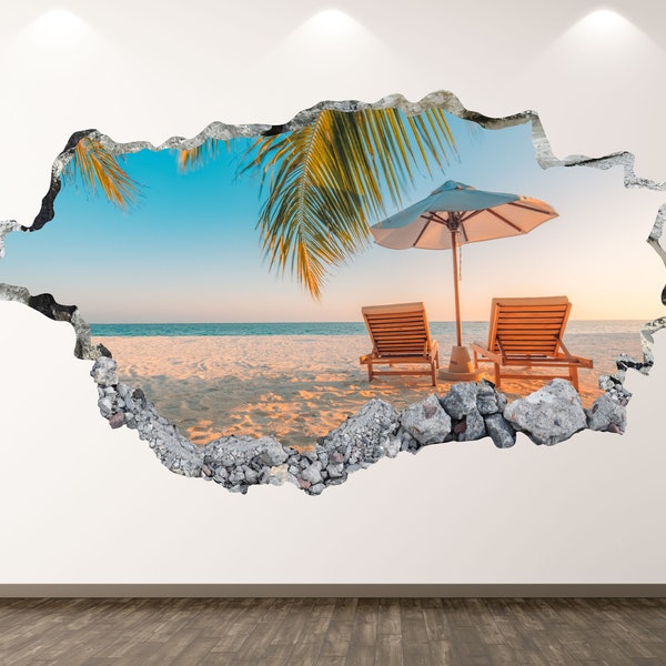 Beach Wall Decal Etsy