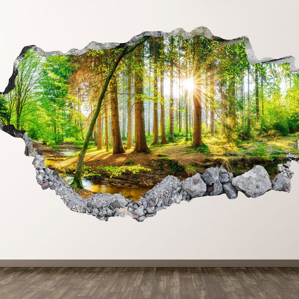 Forest Wall Decals Etsy