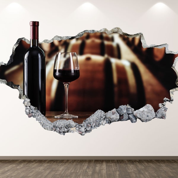 Wine Wall Decal Etsy