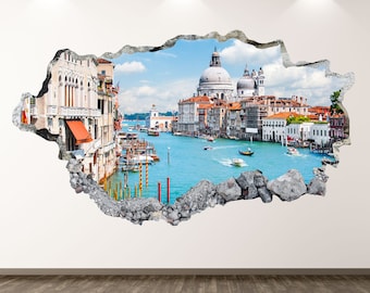Mask Gondola Italian food,Decal Window Sticker Room Vinyl sticker Handmade2391 Wine,Italy,Venice Wall Decal Carnival decor