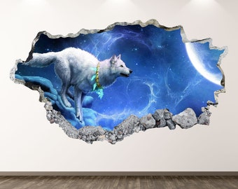 N789 Baby Elelphant Animals Cute Smashed Wall Decal 3D Art Stickers Vinyl Room