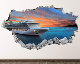 Oasis Class Allure of the Seas Ship Wall Art Oil Effect Print Family Cruise Not Framed Cruise Gifts #311 Cruise Ship