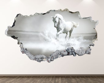 CRAZY PAINT PERSON Horses Vinyl Decal Sticker D