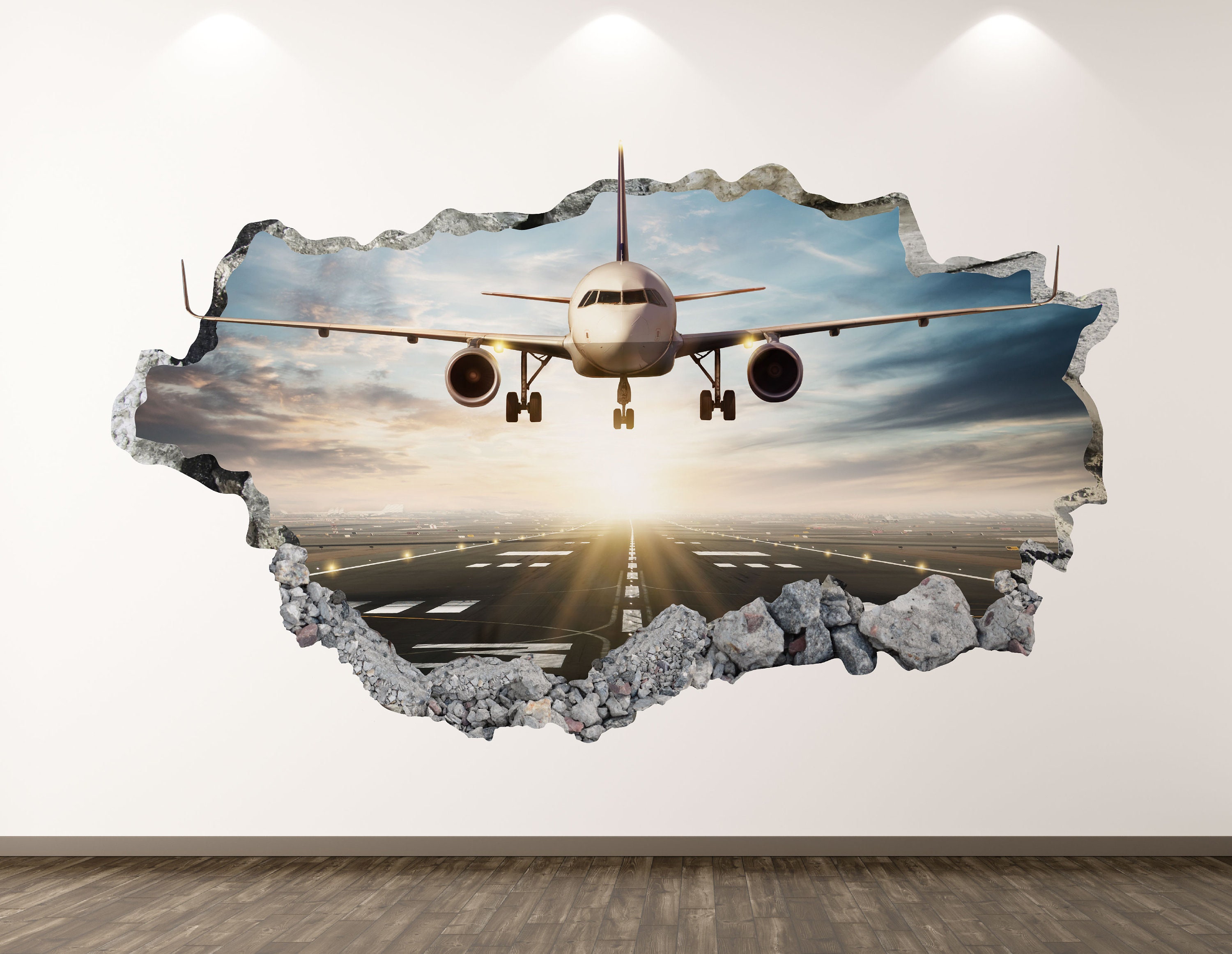 Home & Living Airplane Decoration Airplane Vinyl Decals Aircraft Wall