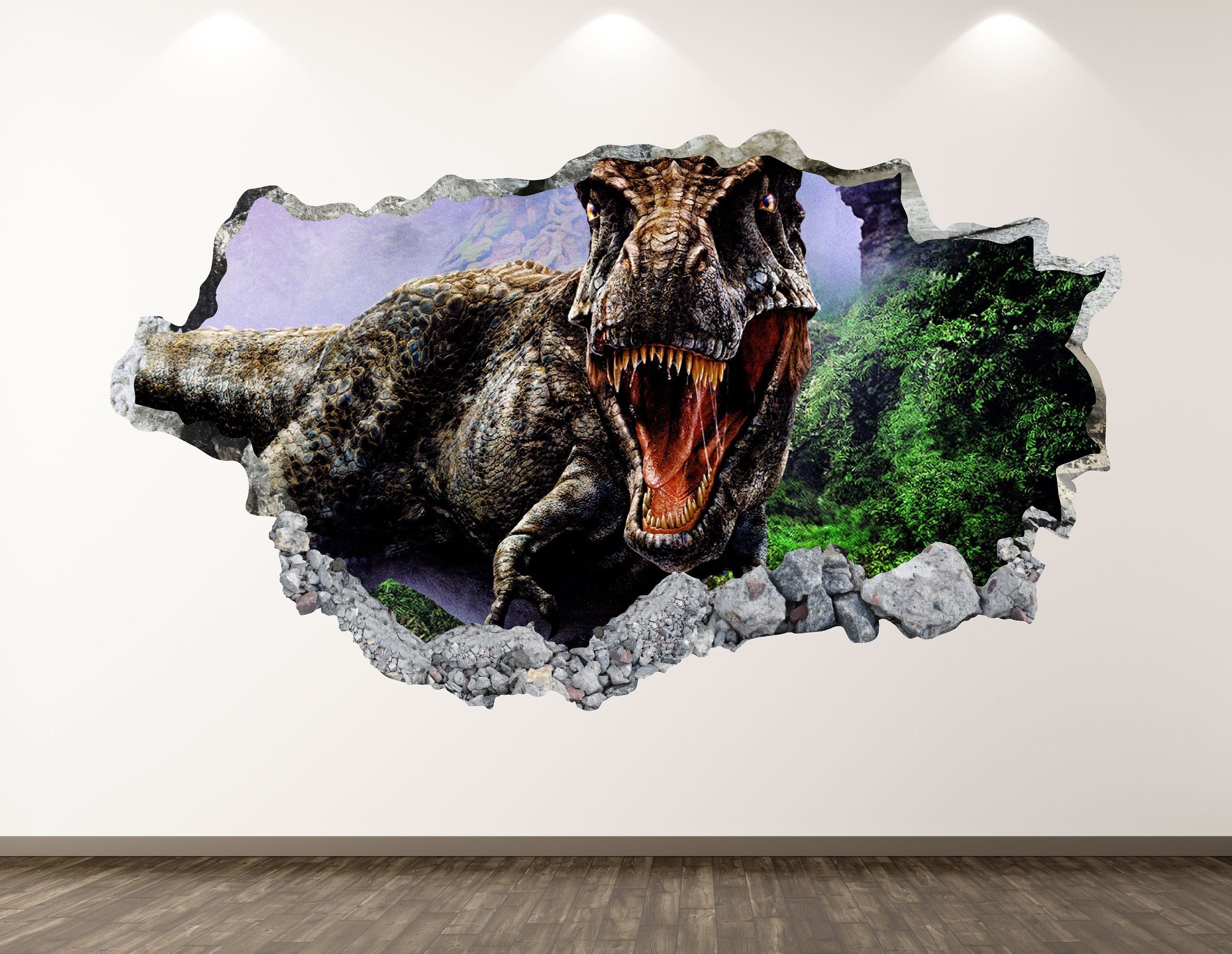 Green T-Rex Dinosaur Wall Sticker WS-44939