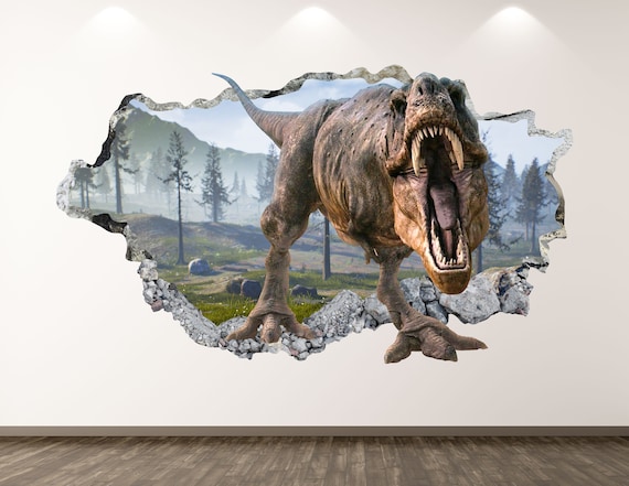 Dinosaur T Rex Wall Decal 3D Wall Art Sticker - Etsy